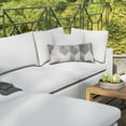 thumbnail image 4 of Modular Lounge Sectional Deep Sofa Set, White, Fabric, Modern Contemporary, Outdoor Patio Balcony Cafe Bistro Garden Furniture Hotel Hospitality, 4 of 10