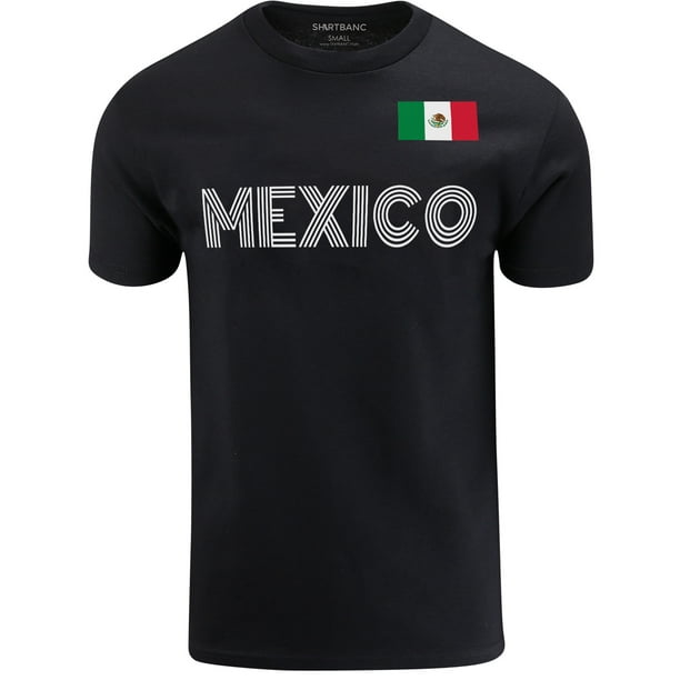 ShirtBANC Mens Mexican Soccer Culture Mens Mexico Shirt Mexicana Flag
