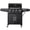Black, variant on 52" Barbecue Grill with Wheels 4+1 Burner Liquid Propane Gas Grill Outdoor Cabinet Style BBQ Trolley Side Burner, Warming Rack, Storage Cabinet