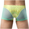 thumbnail image 3 of Gxdcog Underwear for Men, Men's Shiny Metallic Panties Semi-Transparent Boxer Shorts Breathable Mesh Low Waist Underpants Lingerie night or Wwimming, 3 of 3