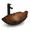 Brown, variant on Bathroom Boat Shape Artistic Glvessel Sink