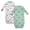 Cheerful Dino Friends, variant on Infant Girls Fleece Gowns, Burgundy Floral, Preemie-Newborn