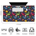 thumbnail image 5 of Long Mouse Pads for Desk,DarkBlue Dinosaurs InSpace Pattern Desk Mats on Top Of Desks, Desk Mouse Pad Extra Large with 3mm Non-Slip Base and Stitched Edge for Gaming,Office,Work,Home 47.3"x23.6", 5 of 6