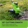 thumbnail image 3 of Greenworks 24V 10" TORQDRIVE™ String Trimmer, 2.0AH Battery and Charger Included, 3 of 7