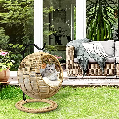 Cat wicker swing chair best sale