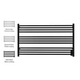 thumbnail image 3 of HEATGENE Towel Warmer 12 Bar Towel Dryer Wall-Mounted Plug-in Bath Towel Heater - Matt Black, 3 of 8