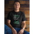 thumbnail image 2 of Christmas Sweater Speech Language Pathologist Men Black T-Shirt, Male Large, 2 of 4