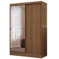 thumbnail image 1 of Ropero Closet Madesa Luke 2 Puertas 1 Puerta Con Espejo Marrón, 1 of 15