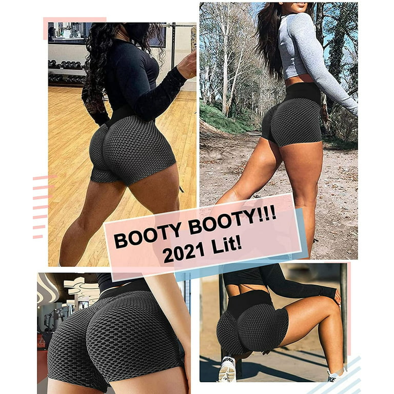 Ilfioreemio Women Tiktok Booty Shorts Butt Lifting High Waist