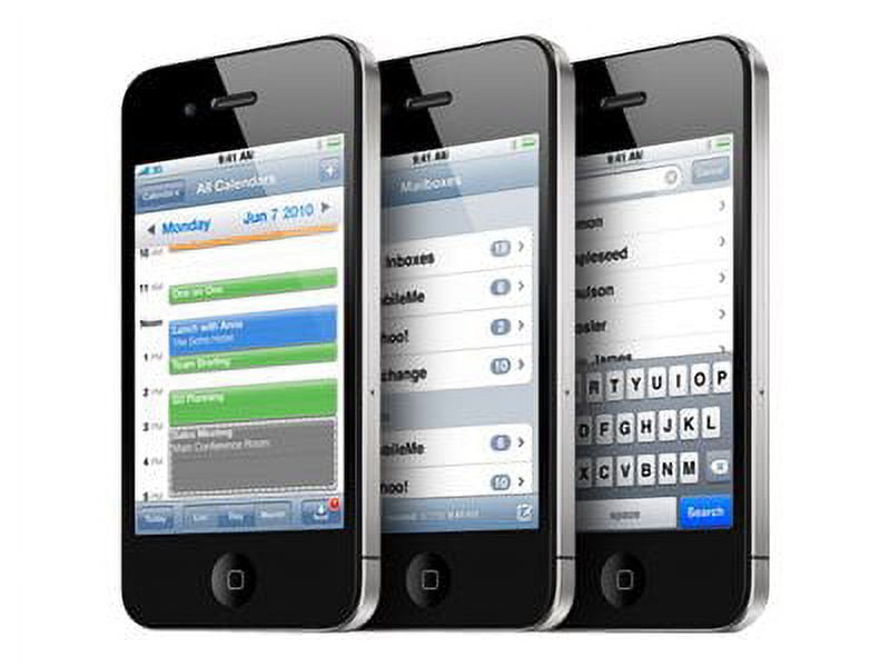 Apple iPhone 4 - 3G smartphone / Internal Memory 8 GB - LCD display - 3.5" - 960 x 640 pixels - rear camera 5 MP - AT&T - black