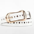 thumbnail image 3 of Women Belts Long Cow Genuine Leather Good Quality Alloy Gold Pin Buckle Fashion Soft Genuine Leather Strap Belt Jeans Lady Cinto, 3 of 7