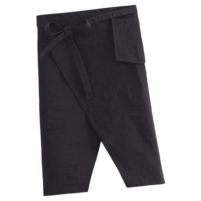 simhoa Demi-Tablier Robuste Unisexe en Polyester pour Charpentier Menuiserie Atelier Restaurant Noir