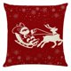 thumbnail image 2 of Funda de almohada Flybaeast con diseño navideño para sofá, coche, decoración del hogar, decoración navideña y estilo rústico. (C), 2 of 3
