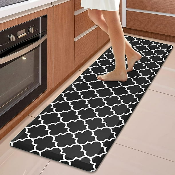 Alfombrilla de cocina acolchada antifatiga, 17,3" x 28", alfombrillas y tapetes de cocina antideslizantes e impermeables