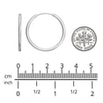 thumbnail image 5 of Large Sterling Silver Endless Hoop Earrings, 5 of 5