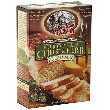 Hodgson Mill European Cheese & Herb Bread Mix, 16 oz (Pack of 6)