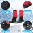 thumbnail image 4 of Unique Bargains Leg Gaiters, Waterproof Shoe Covers Adjustable Snow Boot Gaiter, Red, XL, 4 of 6