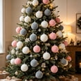 thumbnail image 6 of 12 Pcs Painteds Christmas Balls Ornaments for Xmas Tree 6cm/2.36" Pendant Christmas Hanging Balls Shatterproof Christmas Tree Decorations for Xmas Party Decor, 6 of 7