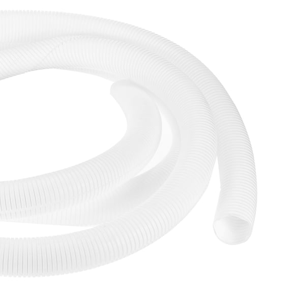 Uxcell 25ft 2 Inch White Wire Loom Split Tubing Cord Protectors Flexible Conduit