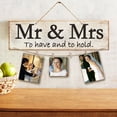 thumbnail image 3 of Wood Hanging Photo Frame Portable Lightweight Valentines Day Creative Photo Gifts 2 Hemp Ropes Modern Creative Simple Elegant Gifts for Grandma JM01178, 3 of 9