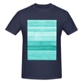 thumbnail image 4 of Bingfone Teal Turquoise Men'S Loose Fit Short-Sleeve Pocket T-Shirt, 4 of 7