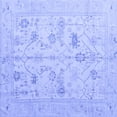 thumbnail image 1 of Ahgly Company Indoor Square Oriental Blue Traditional Area Rugs, 5' Square, 1 of 4