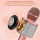 thumbnail image 3 of Karaoke microphone with speaker - Rose Gold, 3 of 5