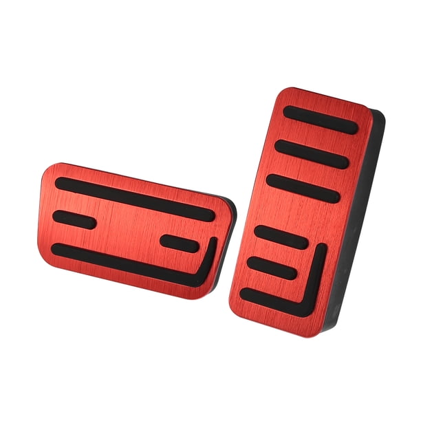 Coche Auto Pie Pedal Unique Bargains Freno Acelerador Almohadilla Kit Antideslizante Rojo