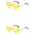 thumbnail image 3 of Minnieouse Opciones de lentes coloridas Gafas de sol de moda Love Heart Diseño de moda PC Gafas de sol para hombre Gafas de sol para mujer C9 1 C9 1 2piezas, 3 of 6
