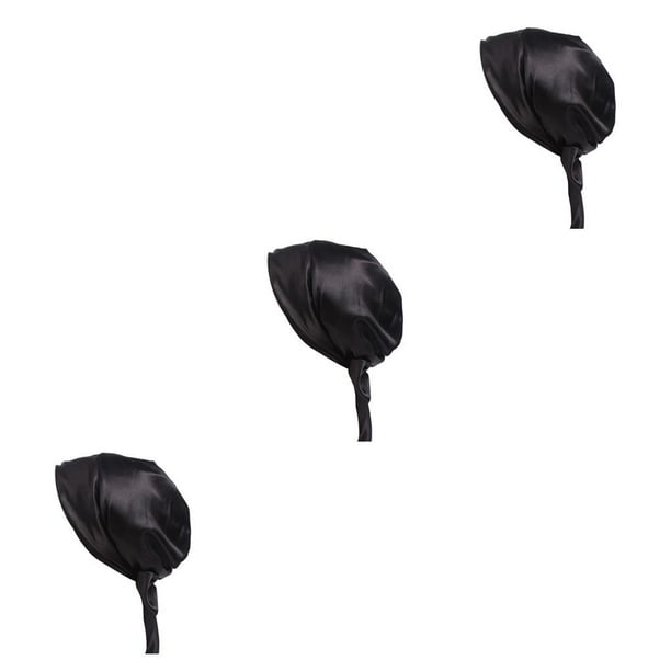 Minnieouse Envoltura para el cabello de seda Cubierta para la cabeza Bufanda para la cabeza Gorro para dormir Type7 NO7