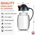 thumbnail image 5 of GM GMISUN Glass Oil Dispenser, Bottle with Auto-Flip Spout, Drizzler-21oz, 6.6 x 3.5 x 2.2", 5 of 6