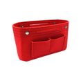 thumbnail image 1 of Sonducket La caja fuerte de los cosméticos del bolso del parte movible del fieltro del viaje-amigable en va el bolso interno del cosmético de Bolsas de mensajero y de hombro Rojo, 1 of 6