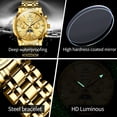 thumbnail image 3 of OLEVS Automatic Watches for Mens Self Winding Mechanical Multifunction Chronograph Luxury Business Dress Moon Phase Stainless Steel Waterproof Luminous Calendar Mens Wrist Watches Reloj Para Hombre, 3 of 13