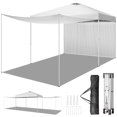 thumbnail image 5 of OverPatio Patio/Outdoor/Wedding Pop-up Gazebo Instant Portable Canopy Tent , with 2 Sidewalls, Parties and Events (10FTx10FT, White), 5 of 11