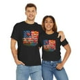 thumbnail image 2 of Flower 4th of July USA Unisex Heavy Cotton Tee-KHJUL4506-Black-M, 2 of 3