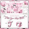 thumbnail image 5 of Halloween 1st Birthday Party Decorations Pink Black The Spooky One Backdrop Banner Cake Topper Ghost First Birthday Honeycomb Centerpiece A Little Boo Is Turning One Hanging Swirls Balloons, 5 of 6