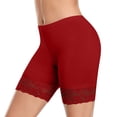 thumbnail image 2 of Swuxness Women's Boyshorts Briefs Solid Color Breathable Elastic Soft Comfortable Daily Wear Seamless Stretch Cheeky Panties, 2 of 3