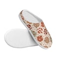 thumbnail image 3 of Daiia Rustic Christmas Ornaments Print Women’s Fuzzy Slippers Memory Foam Lightweight House Shoes Cozy Loafer Flannel House Shoes-46/47, 3 of 7