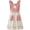 Pink, variant on Jiibva Cute Floral Apron Kitchen Apron with Pocket Princess Cooking Apron Summer Thin Apron Cotton Breathable Chef Apron For Painting Baking,Gardening