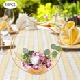 thumbnail image 5 of 10Pcs Wedding Flower Basket Metal Geometric Centerpiece Elegant Gold Table Decor, 5 of 32
