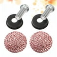thumbnail image 2 of Shisuyan Vehicle License Plate Nuts and Bolts Rhinestone Car Screw Special Fasteners Anti-theft Screws (Pink), 2 of 8
