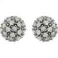 thumbnail image 2 of FB Jewels 14K White Gold 3/4 CTW Diamond Cluster Earrings, 2 of 2