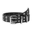 thumbnail image 3 of Fashion Stylish Double Buckle Casual Hollow Out Belt for Everyday Wear Belts for Men Formal Click Comfort Cowboy Belt Mens Belt without Holes Click Belt Leather for Men Big Tall Leather Belt, 3 of 3