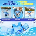 thumbnail image 5 of MoKo Kids Floaties Swim Vest, Swimming Water Wings for Puddle Pool Beach, Blue Whale, 5 of 6