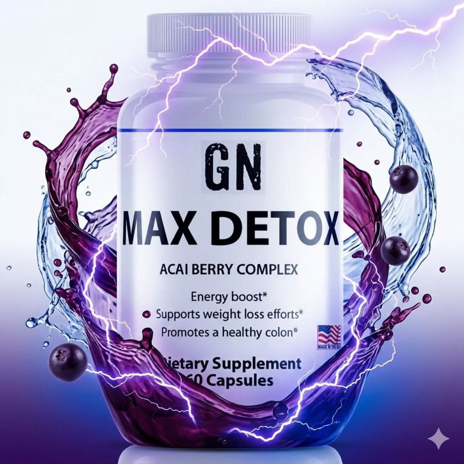MAX DETOX ACAI BERRY COMPLEX– 99.5% | GetGN