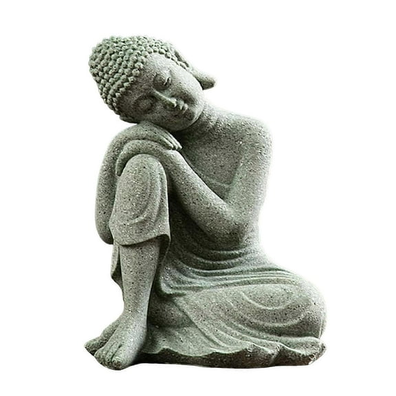 Stone Buddha Statue Ornaments Table Art Home Room Decoration for Living Room Bedroom Decor