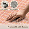 thumbnail image 6 of ODIKA Bedside Checkered Block Retro Hopscotch Storybook Grid Motif Stain Resistant Low Profile for Dorm Room, Small Living Apartment, 6 of 7