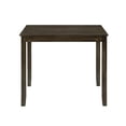 thumbnail image 4 of Kingfisher Lane 5 Piece 36" Square Wooden Dining Set in Charcoal Brown, 4 of 9