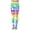Multicolour, variant on Bibifish Women's Yoga Pants Striped Color Block Rainbow Heart Print Elastic Waist Yoga Pants Breathable Gym Session Playful Leggings