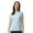 Light-Blue, variant on Women's Short Sleeve T-Shirt 100% Cotton Classic Fit Crew Neck Solid Color Tee (White, L)